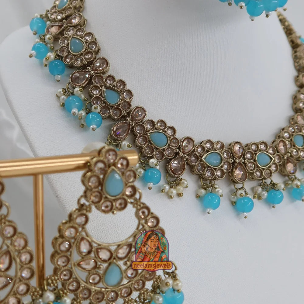 Loveleen Necklace Set (Turquoise)