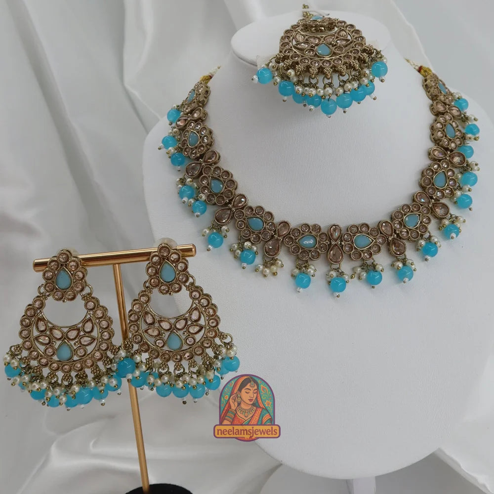 Loveleen Necklace Set (Turquoise)