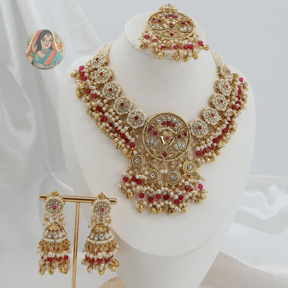 Maahie Necklace Set (Pink)