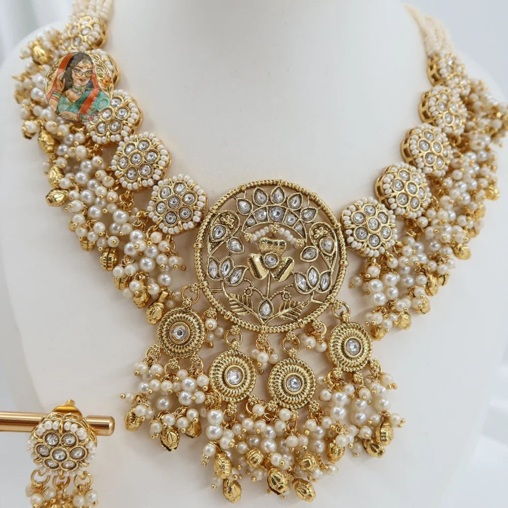 Maahie Necklace Set (White)