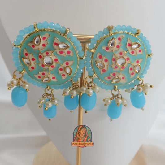 Mahima Meenakari Necklace (Blue)