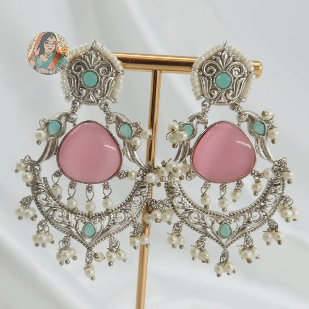 Malati Silver Earrings - B