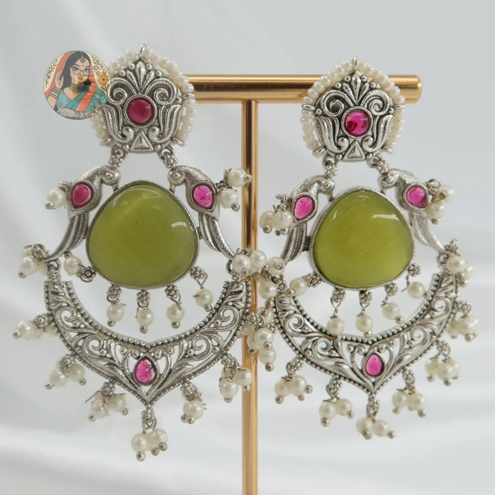 Malati Silver Earrings - D
