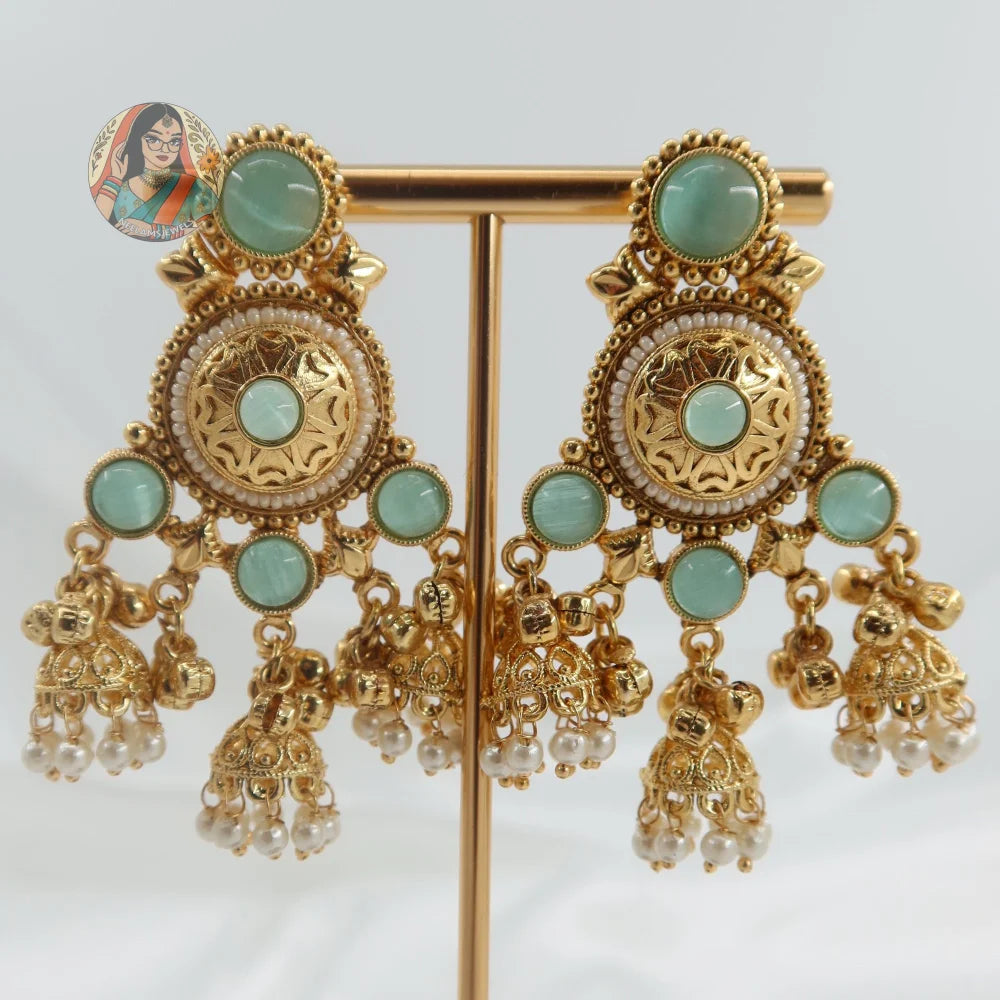 Mannat Gold Earrings - B