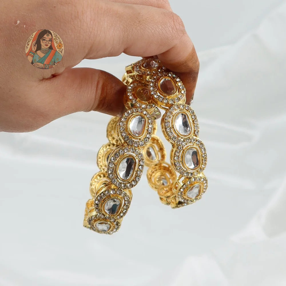 Masooma Gold Accent Bangles