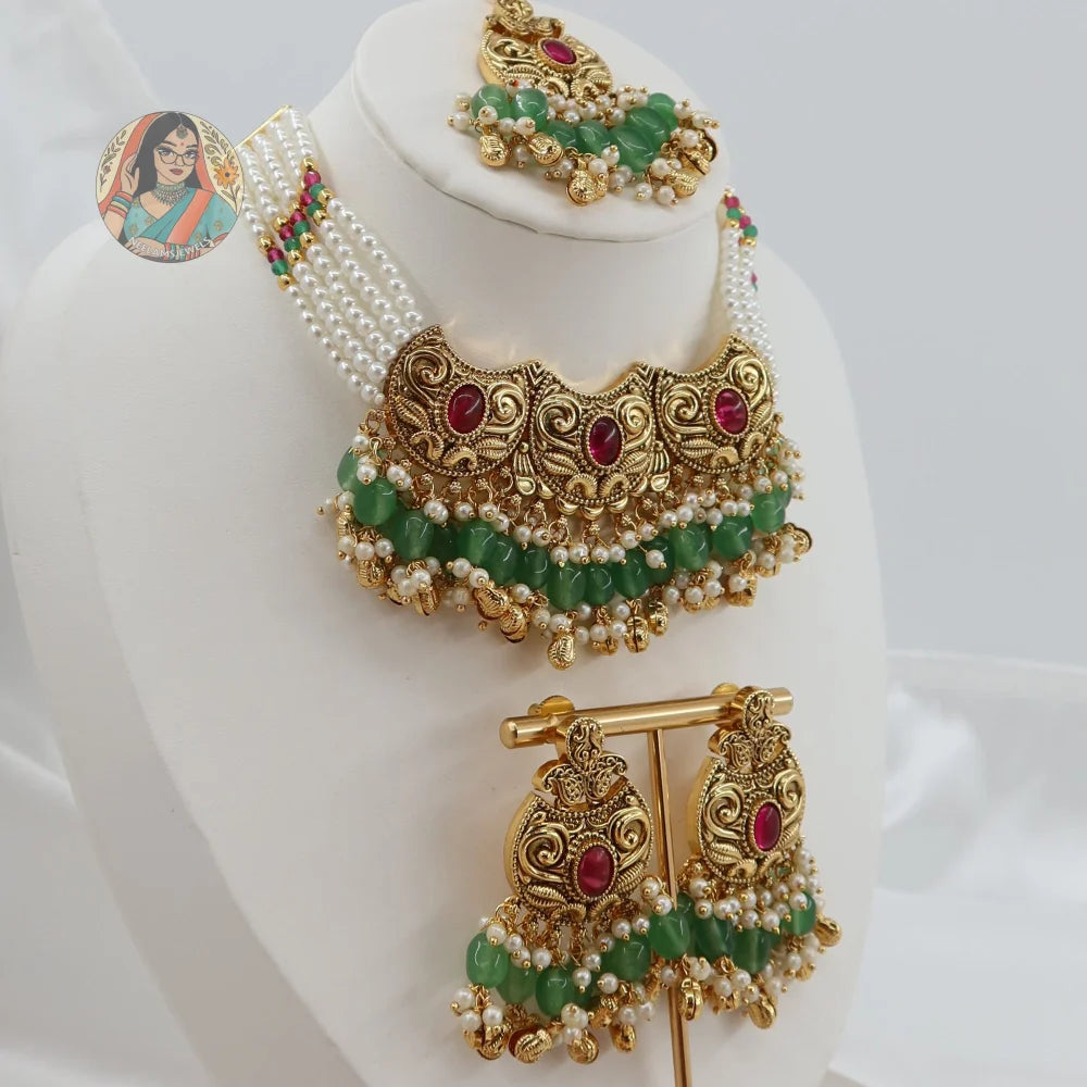 Mehar Panjabi Necklace Set
