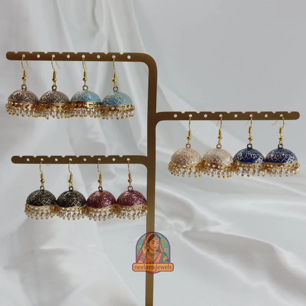 Mehfil Meenakari Jhumka