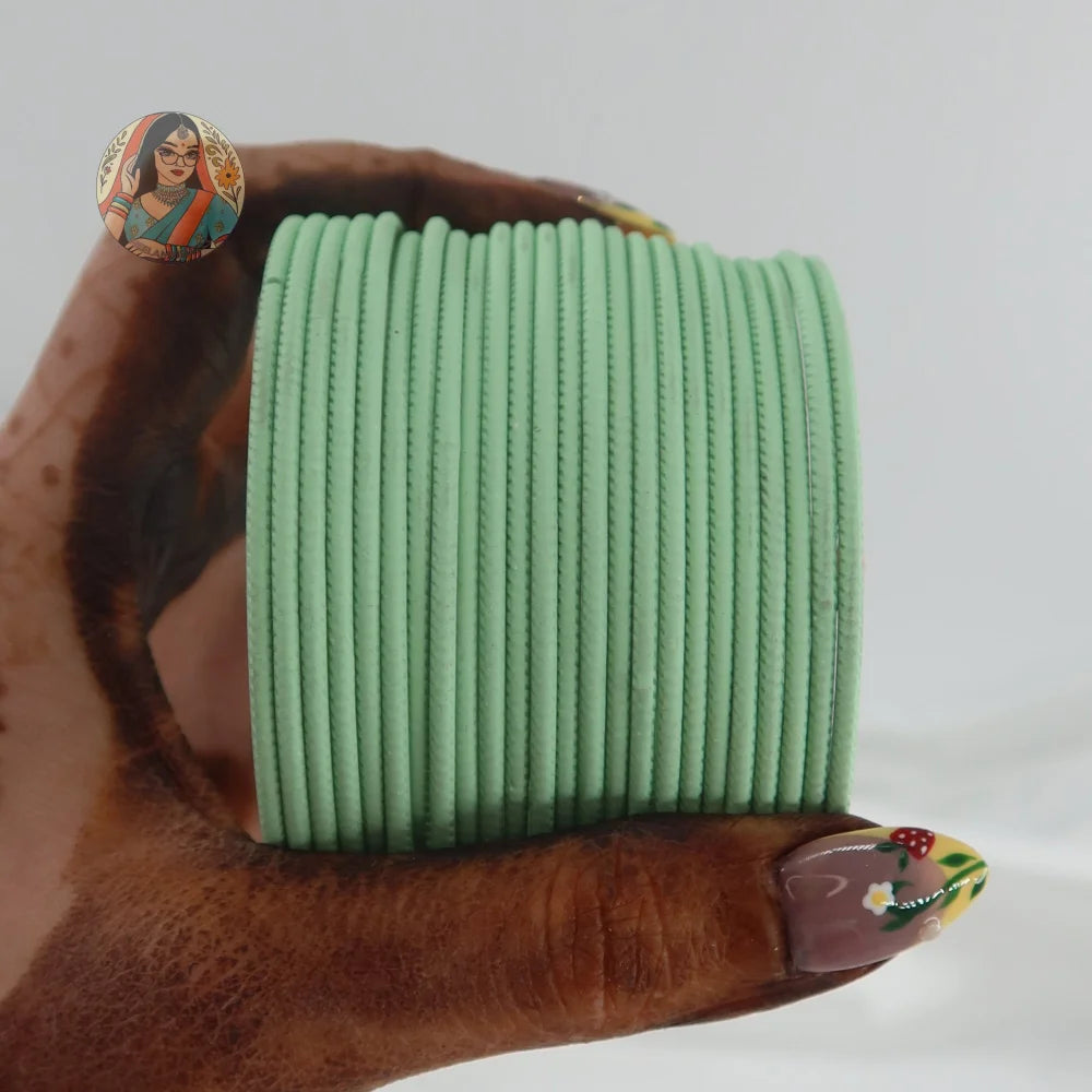 ’Mint’ Plain Matte Bangle Set