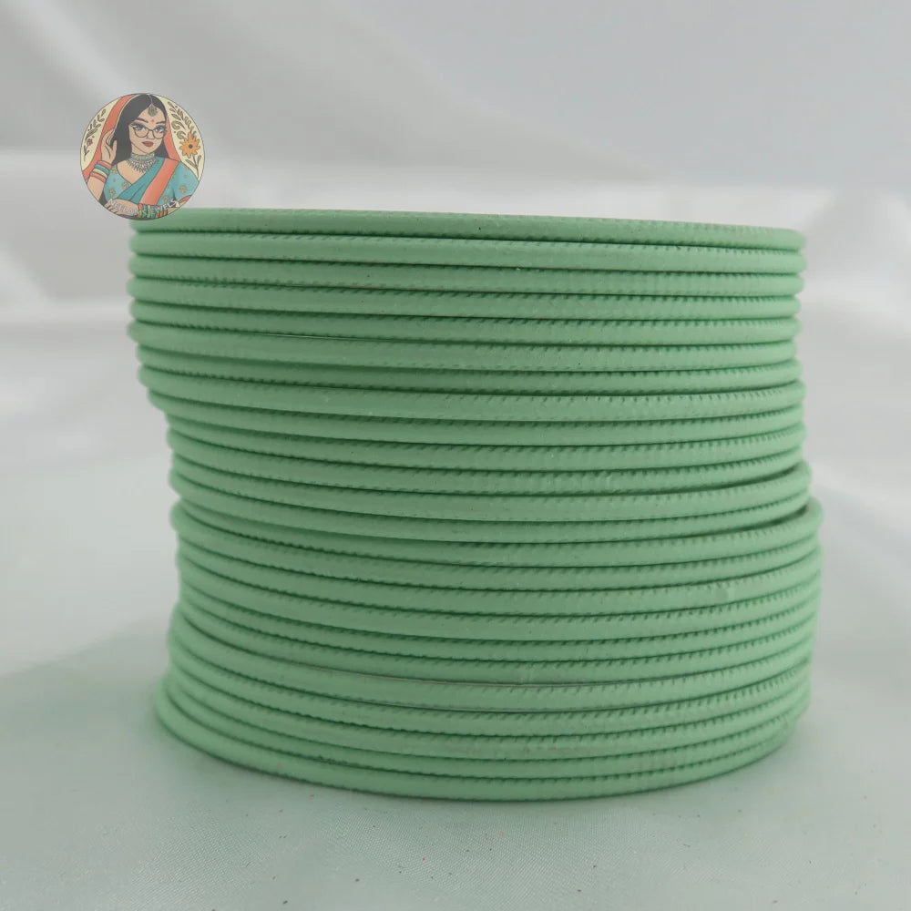 ’Mint’ Plain Matte Bangle Set