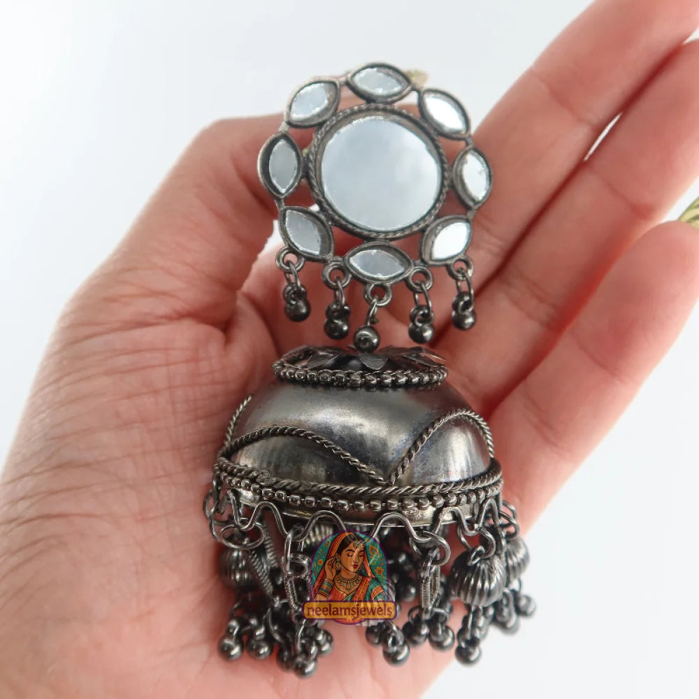 Mirror Dome Jhumkas
