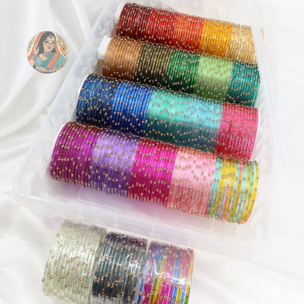 ’Mohabbat’ 3-Stone Glass Bangle Box