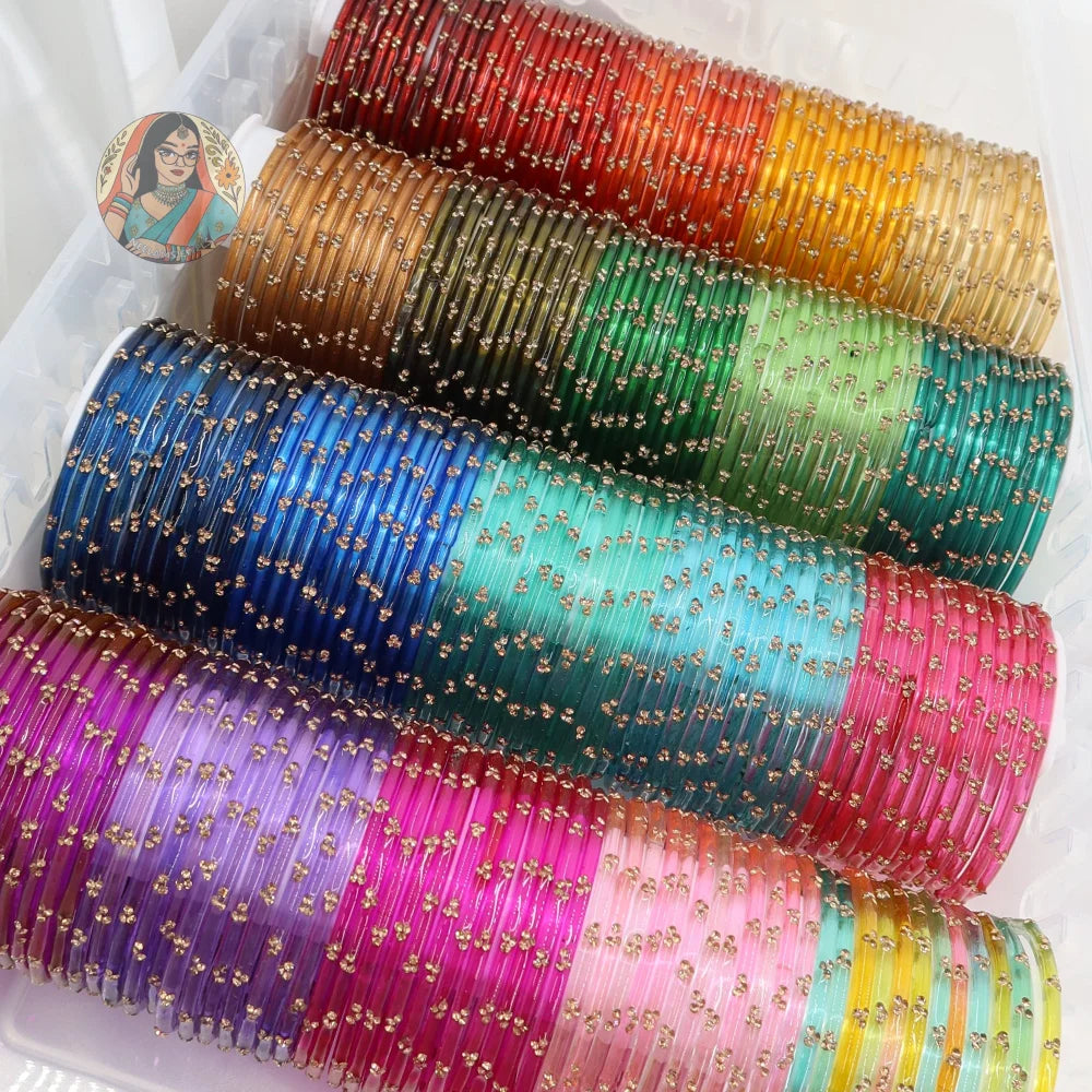 ’Mohabbat’ 3-Stone Glass Bangle Box