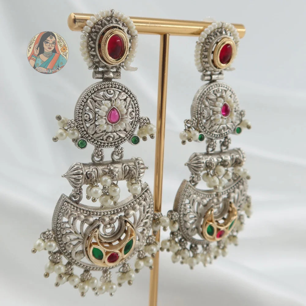 Mohini Silver Earrings