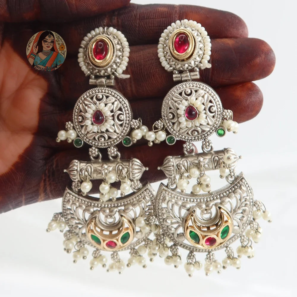 Mohini Silver Earrings