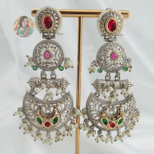 Mohini Silver Earrings