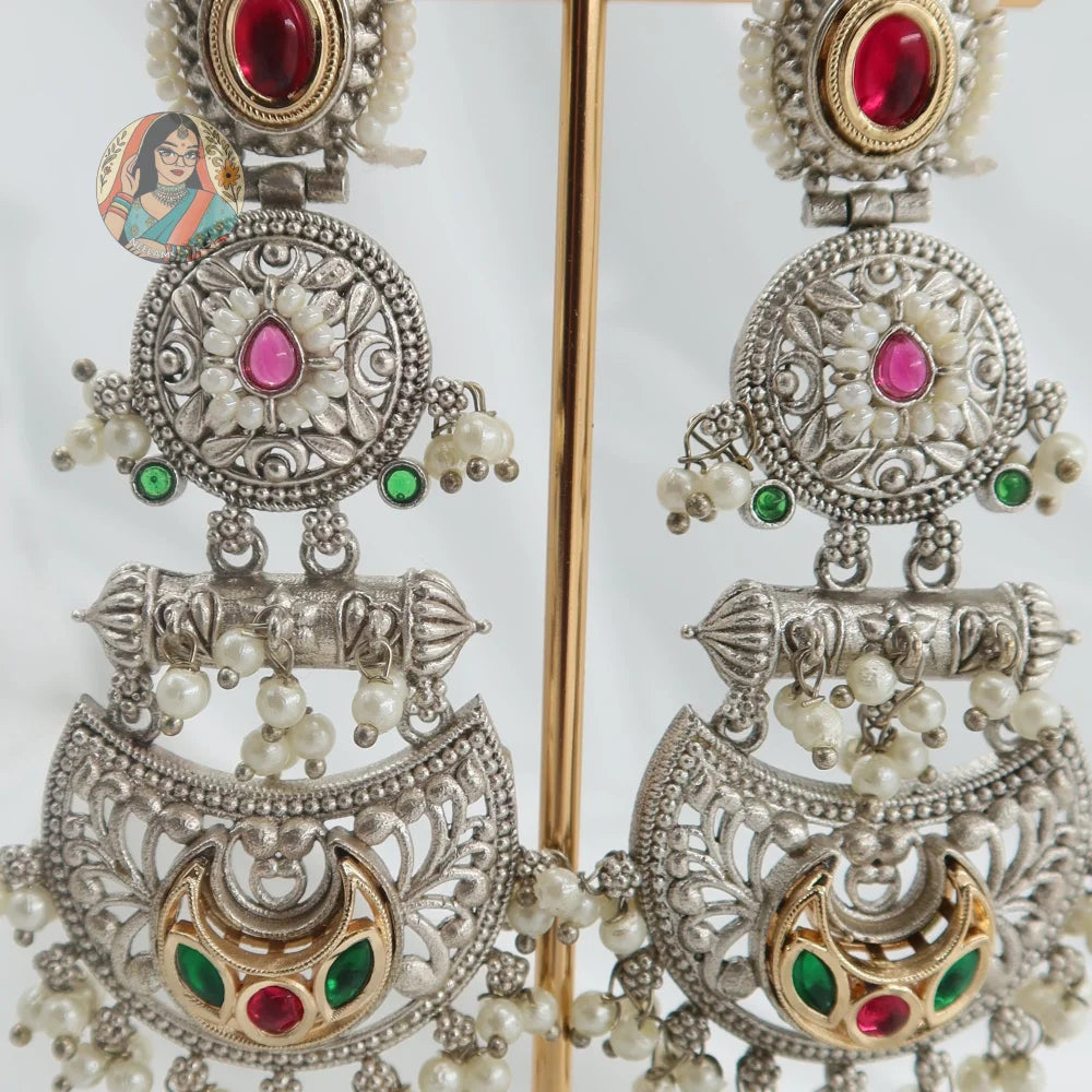 Mohini Silver Earrings