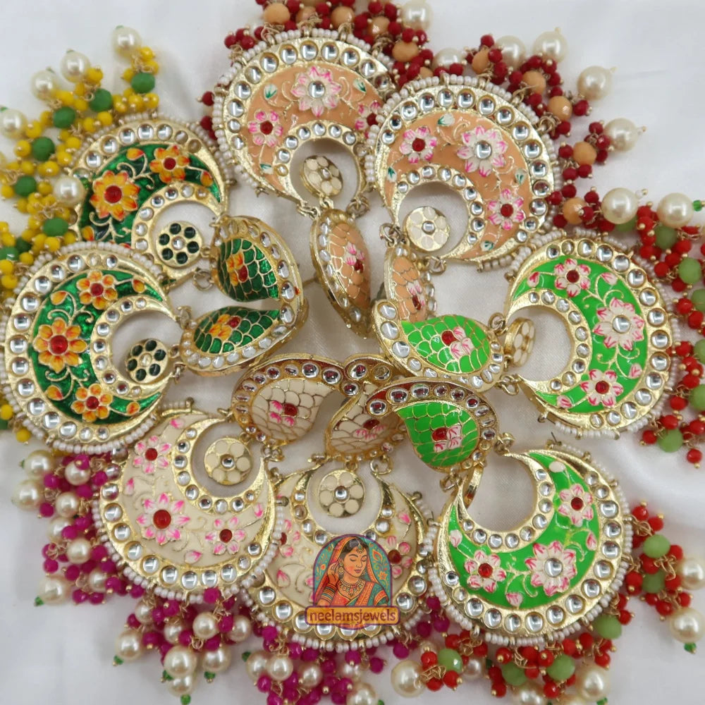 Morni - Meenakari Earrings