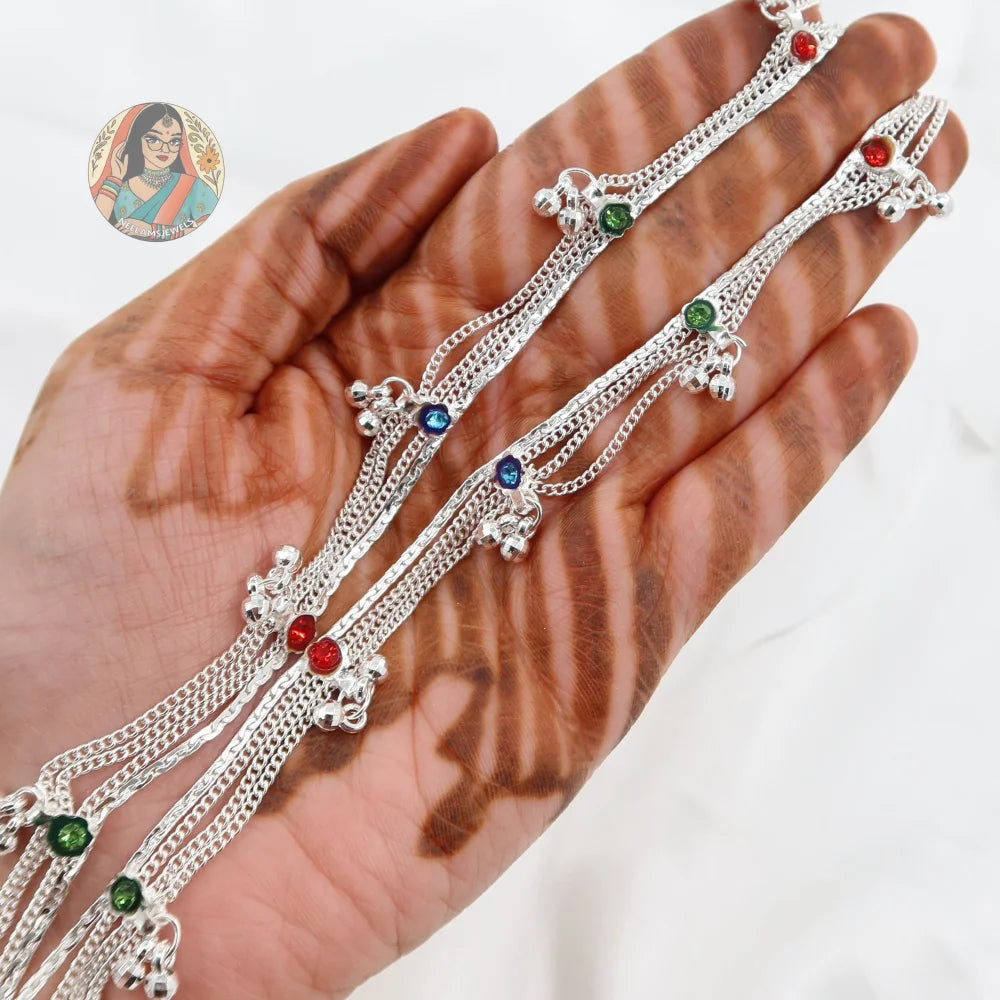 Myra Silver Anklet