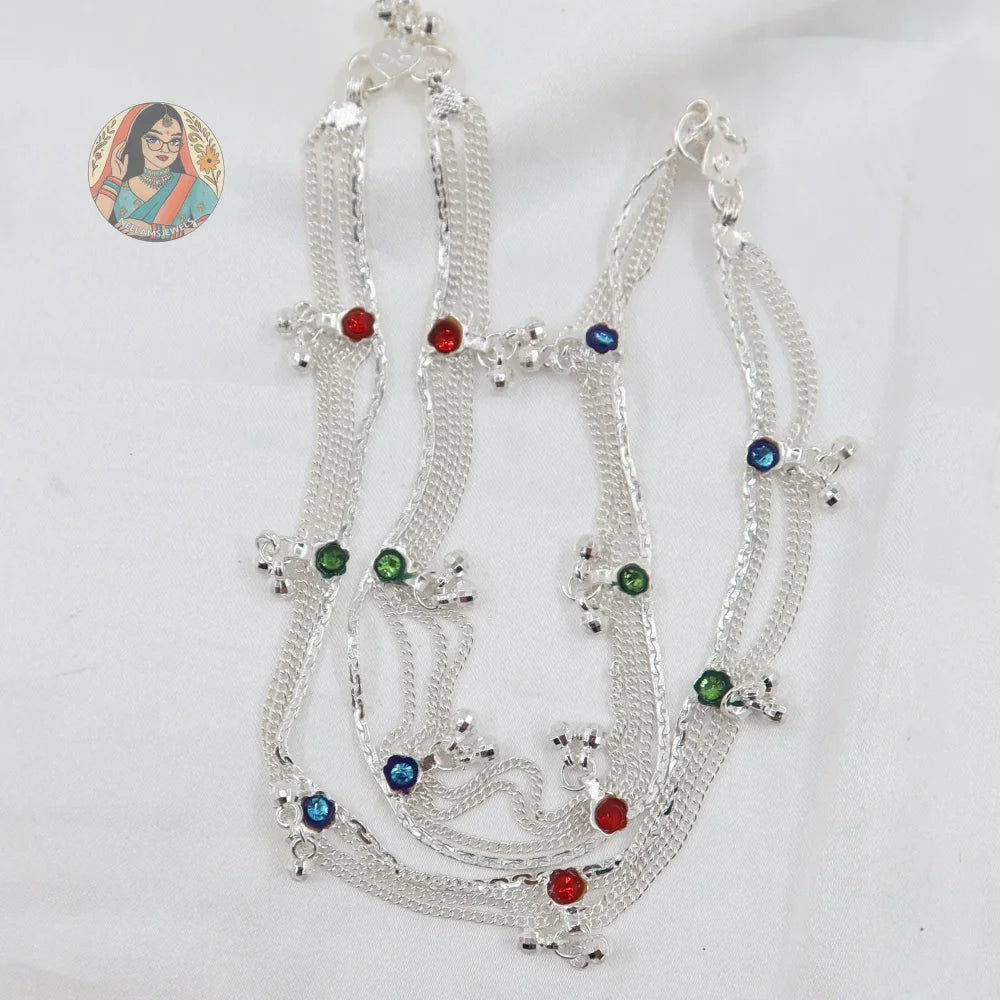 Myra Silver Anklet