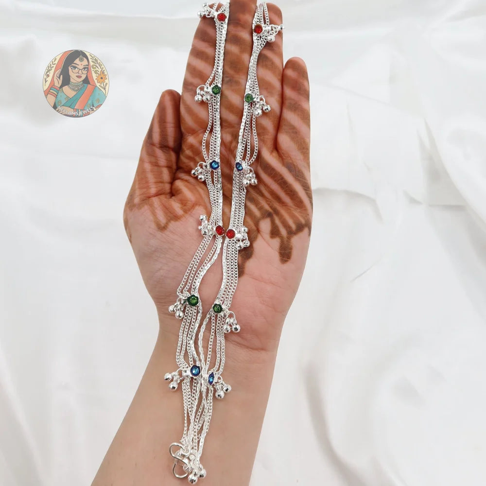 Myra Silver Anklet