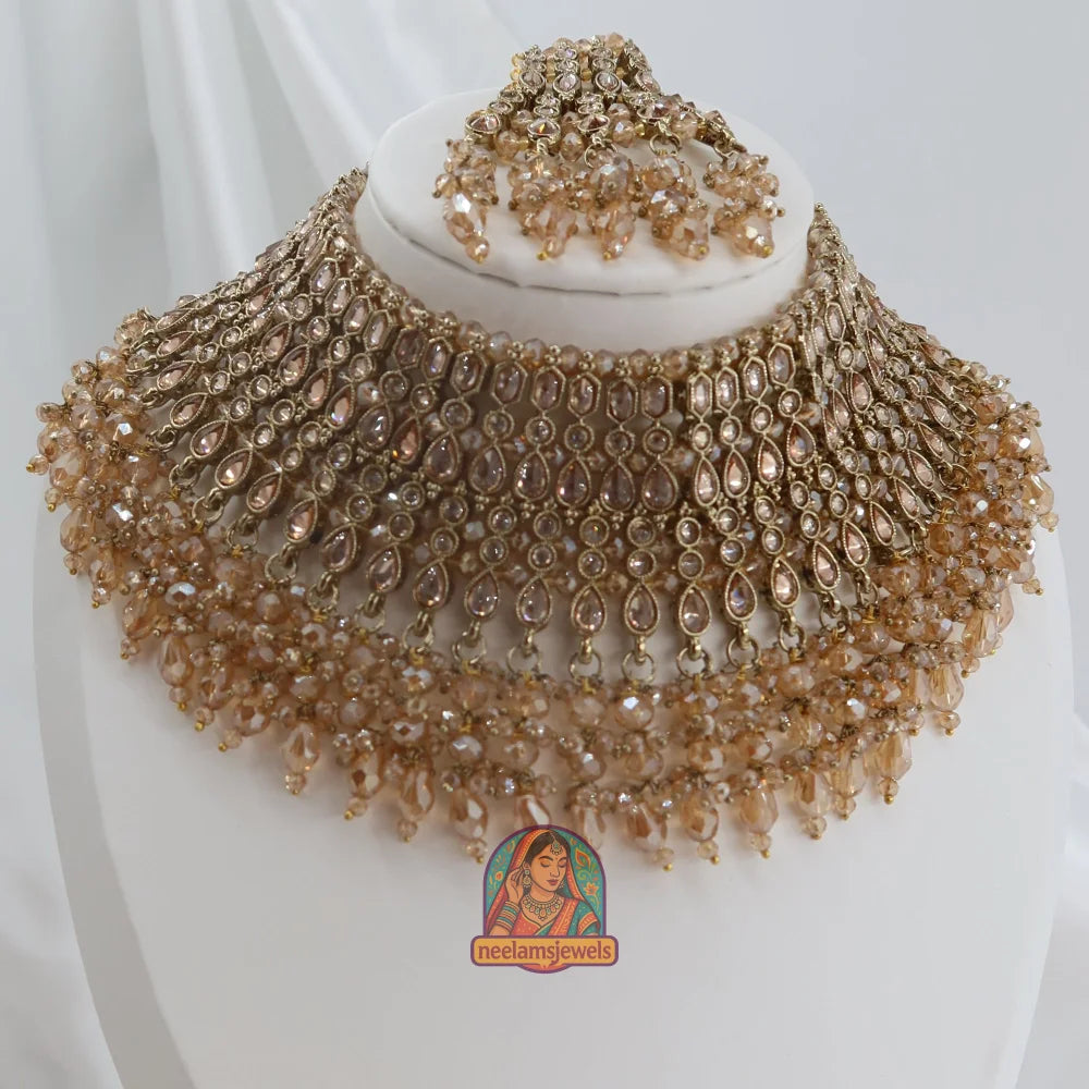 Nandini Champagne Necklace Set