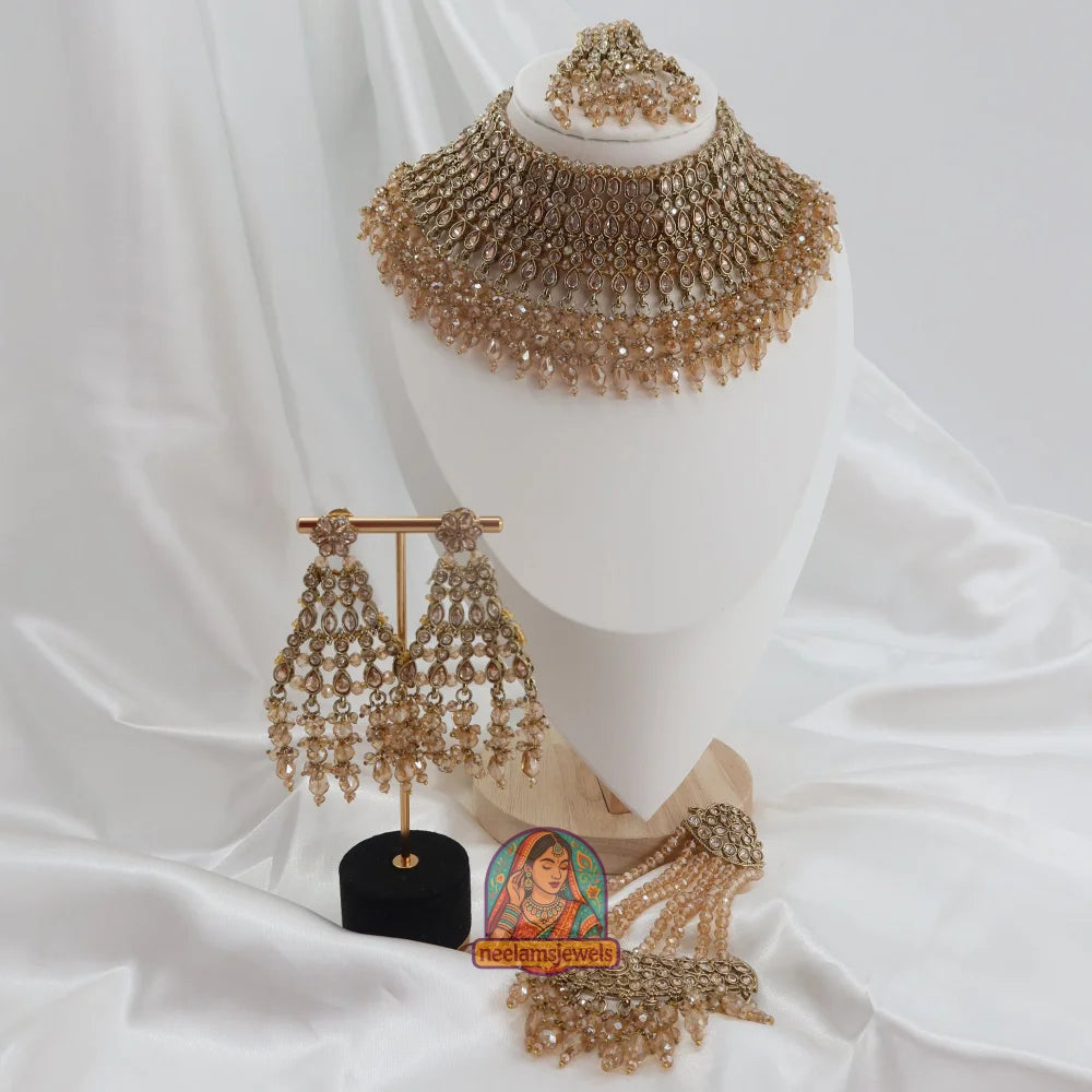 Nandini Champagne Necklace Set