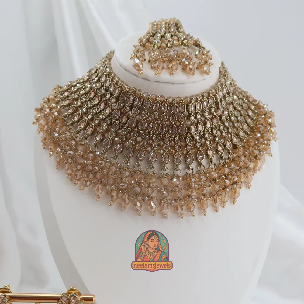 Nandini Champagne Necklace Set