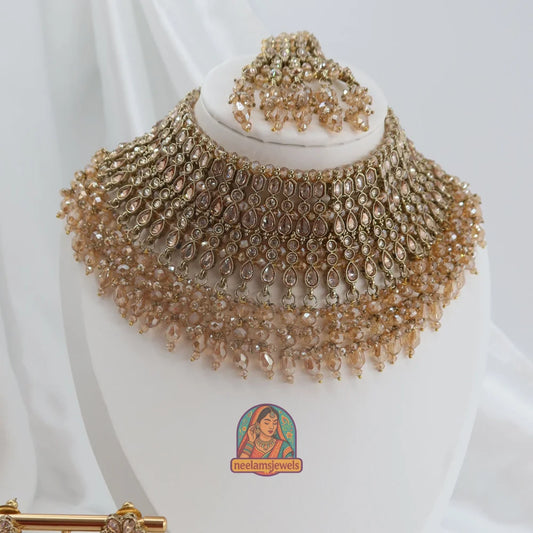 Nandini Champagne Necklace Set