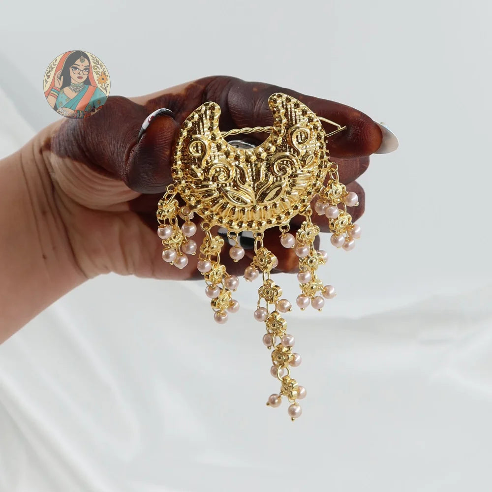 Navi - Panjabi Gold Hair Pins