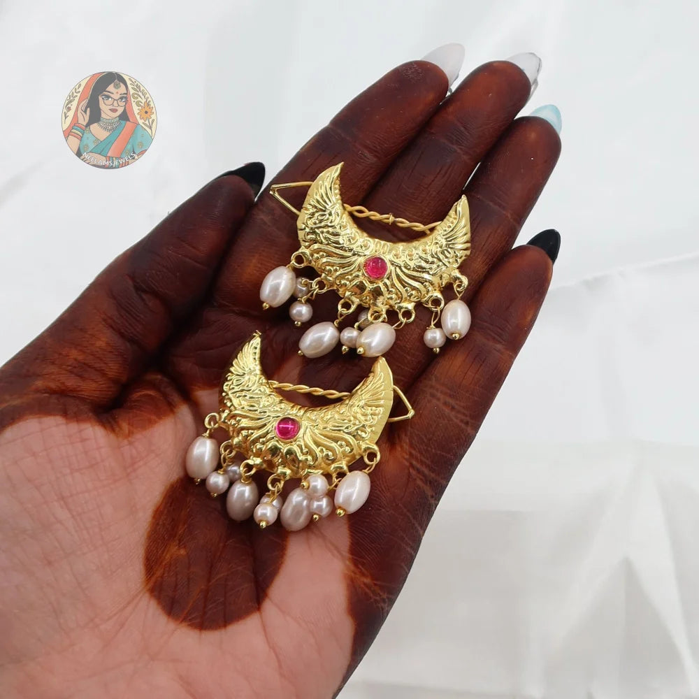 Nirmal - Panjabi Gold Hair Pins - B