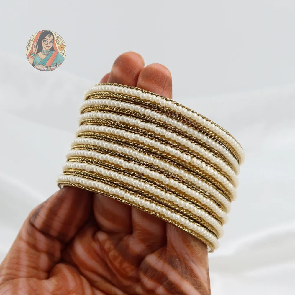 Nisha Gold Accent Bangles