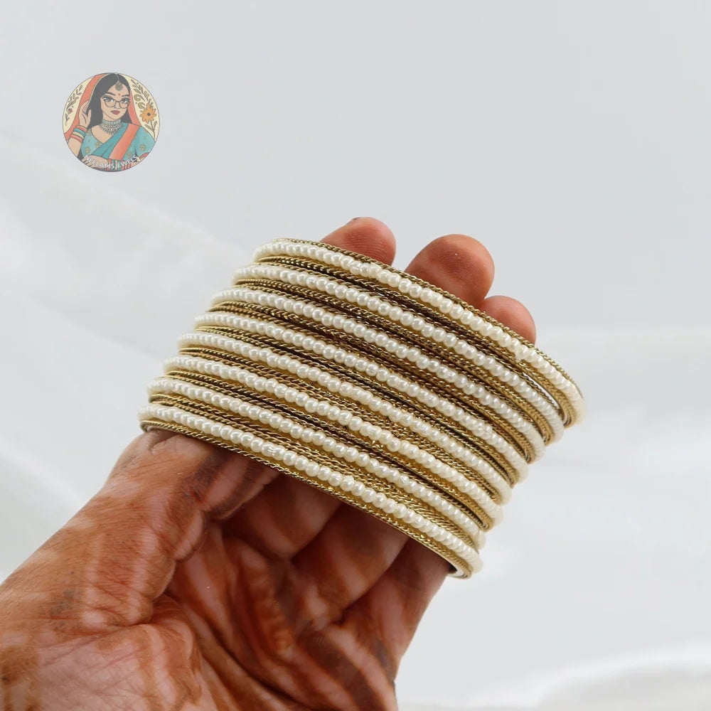 Nisha Gold Accent Bangles