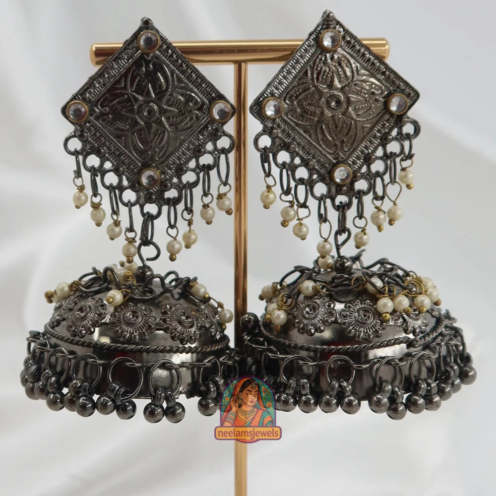 Nisha Oxidized Jhumke