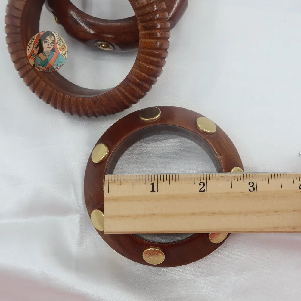 Nithya Wooden Bangle Stack
