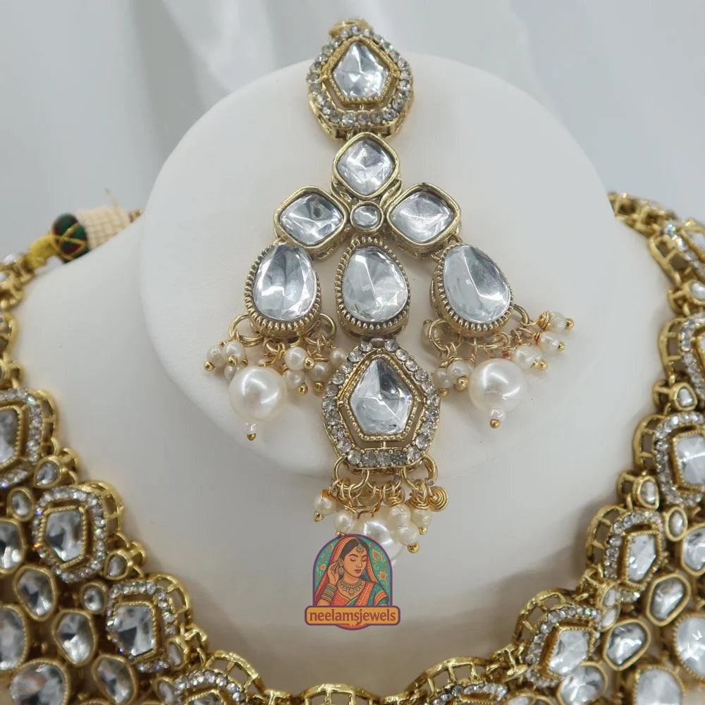 Noor Necklace Set (White)