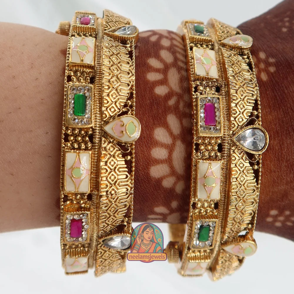 Noor Polki Screw Kada