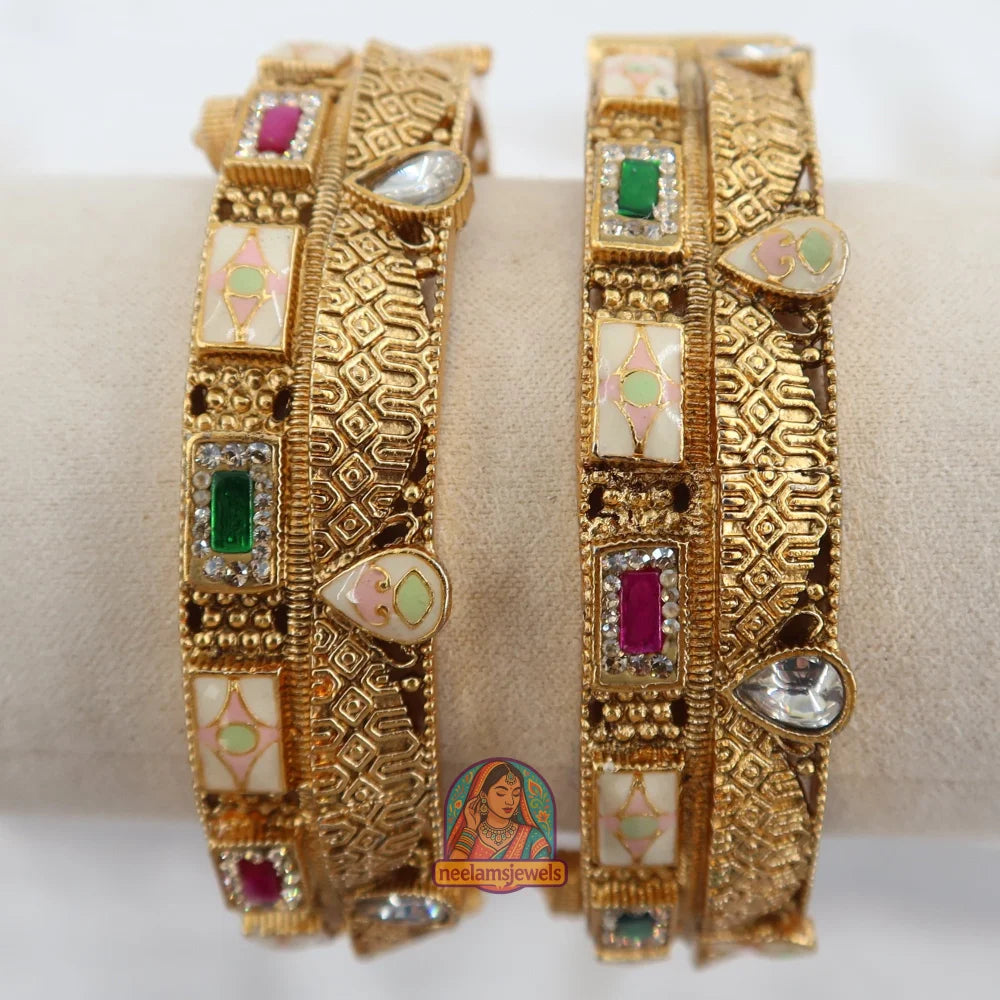 Noor Polki Screw Kada