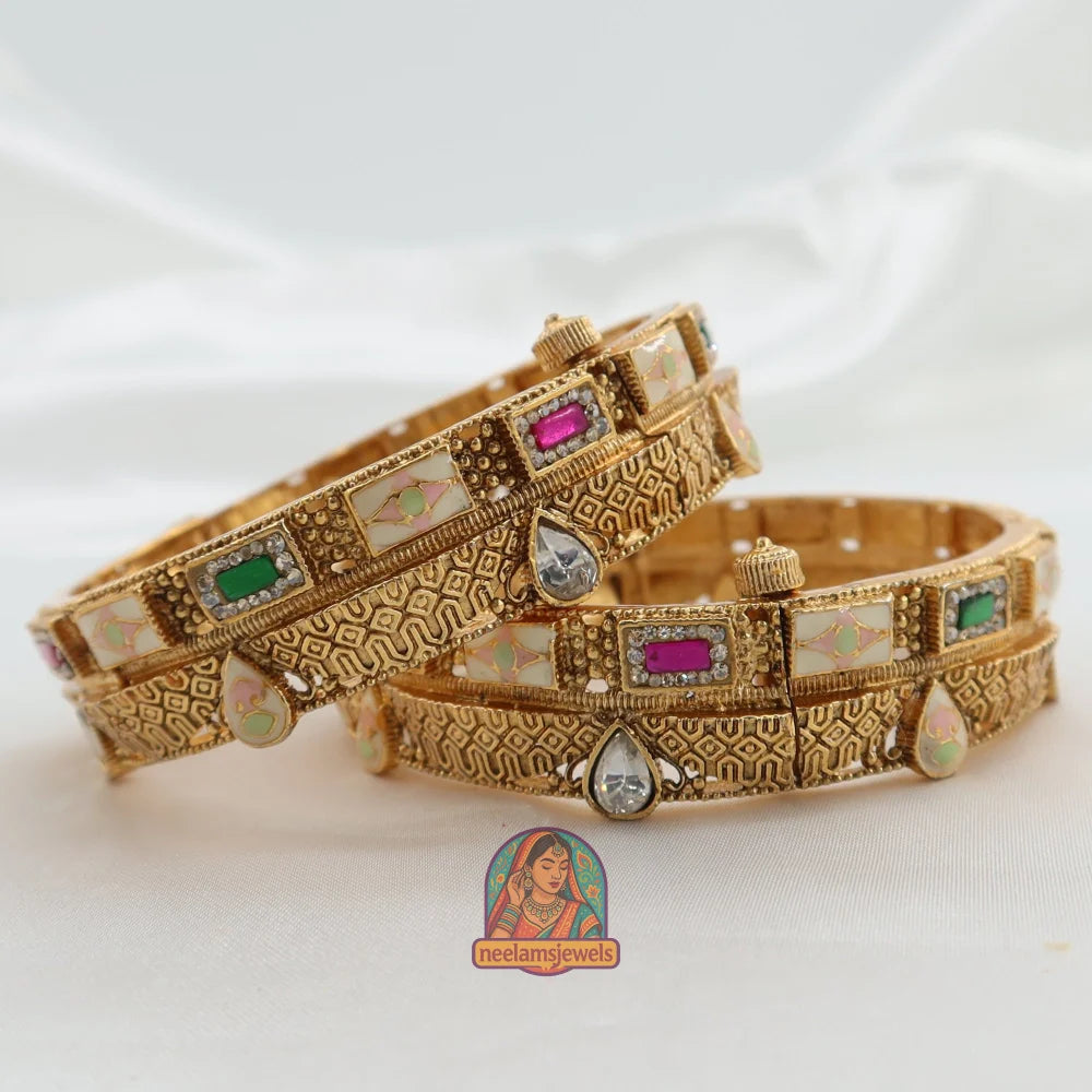 Noor Polki Screw Kada