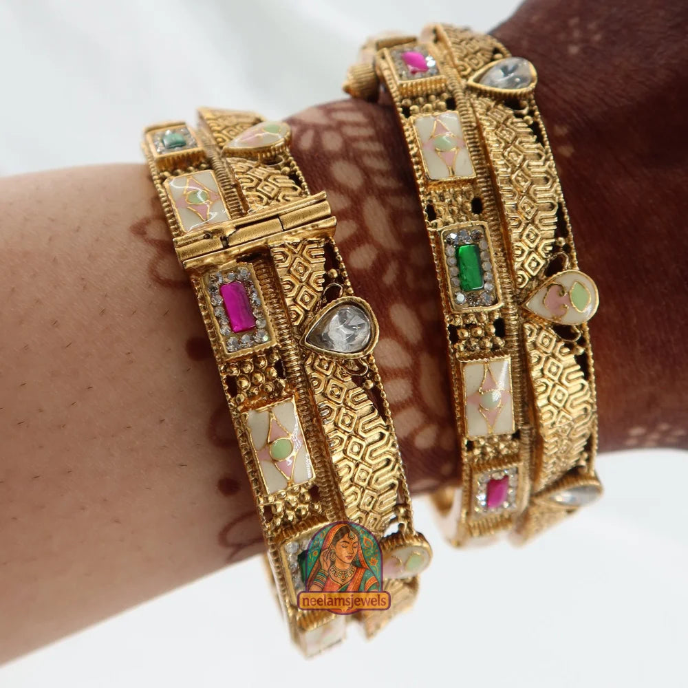 Noor Polki Screw Kada