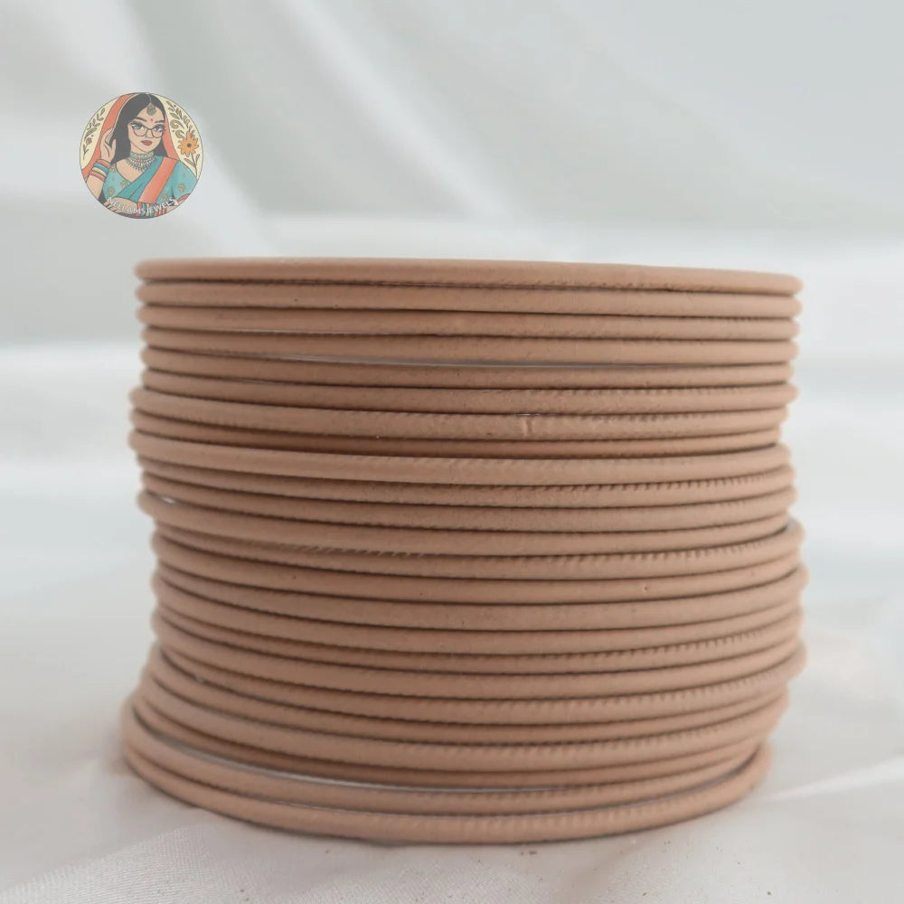 ’Nude’ Plain Matte Bangle Set
