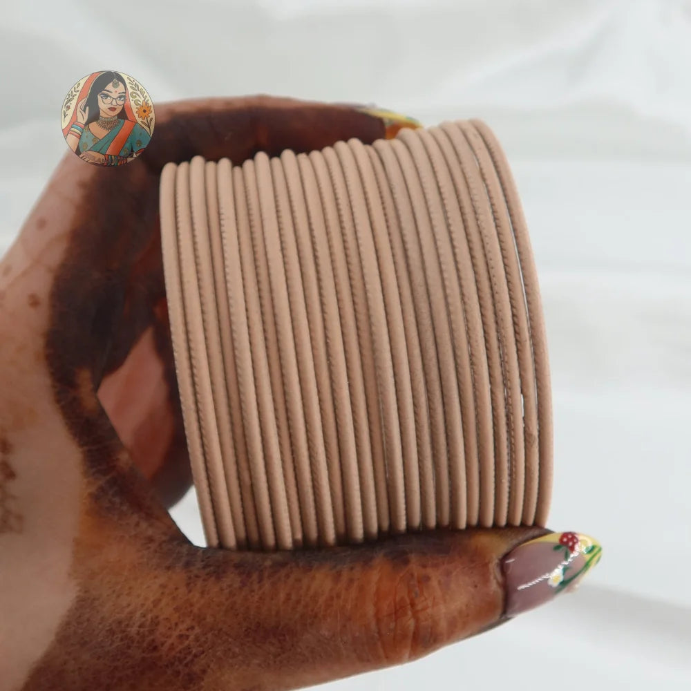 ’Nude’ Plain Matte Bangle Set