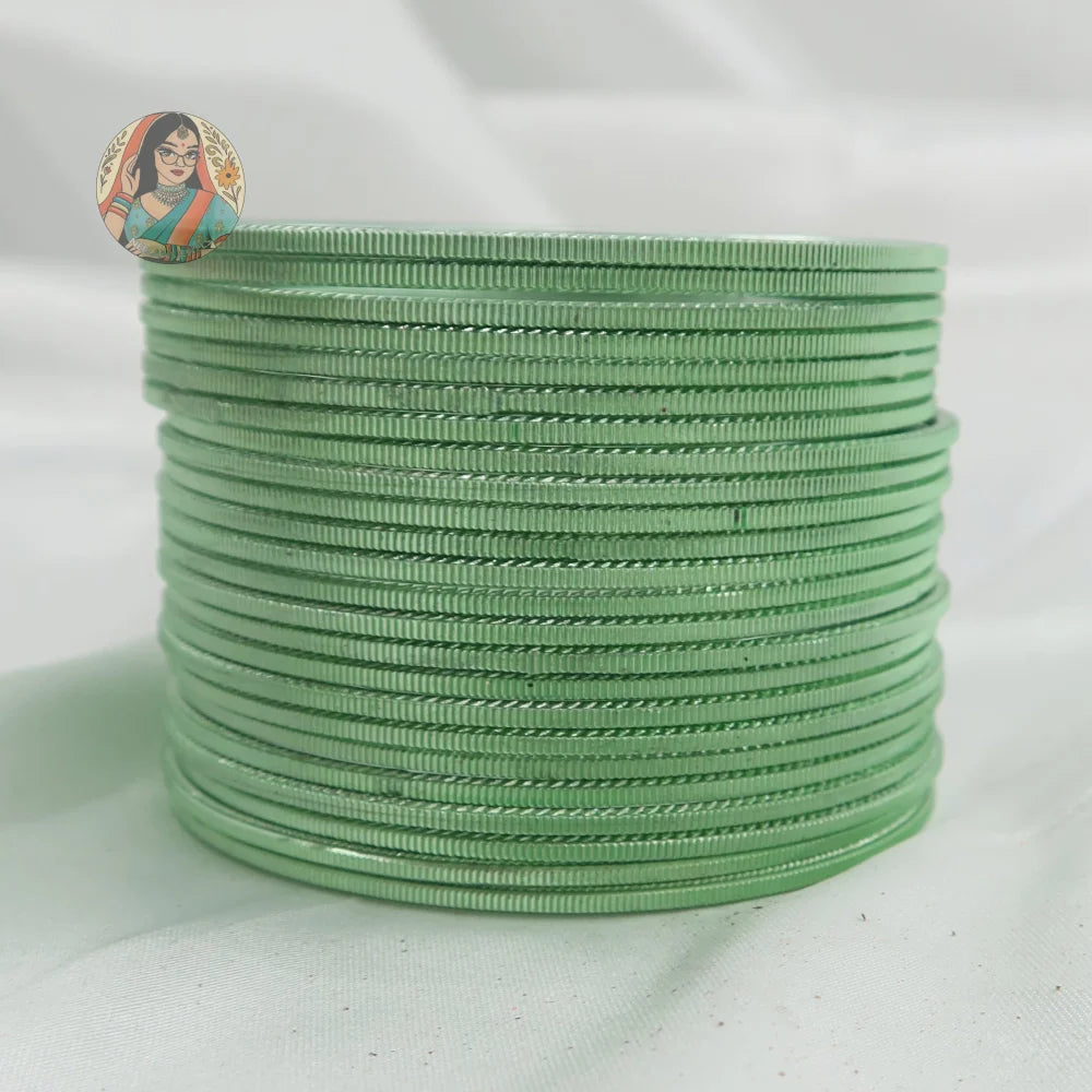 ’Olive Oil’ Shiny Plain Bangle Set