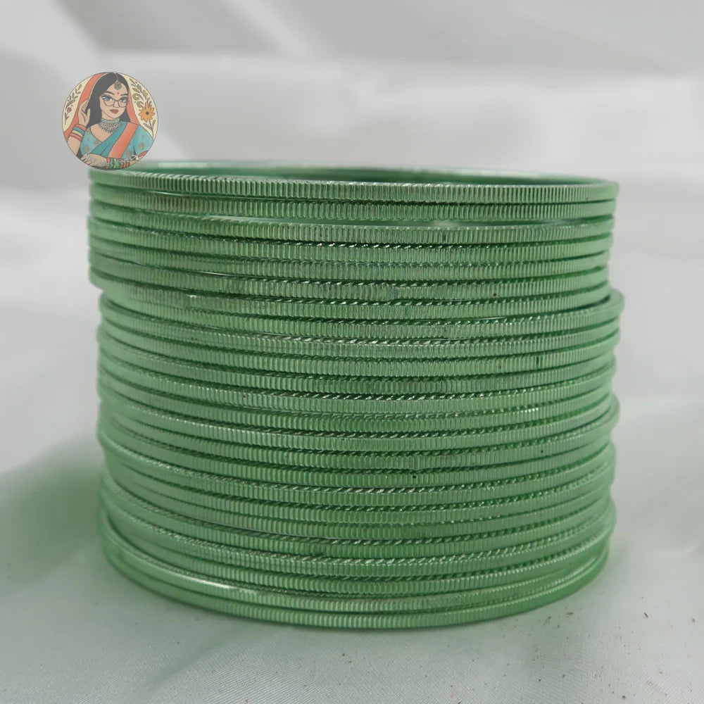 ’Olive Oil’ Shiny Plain Bangle Set