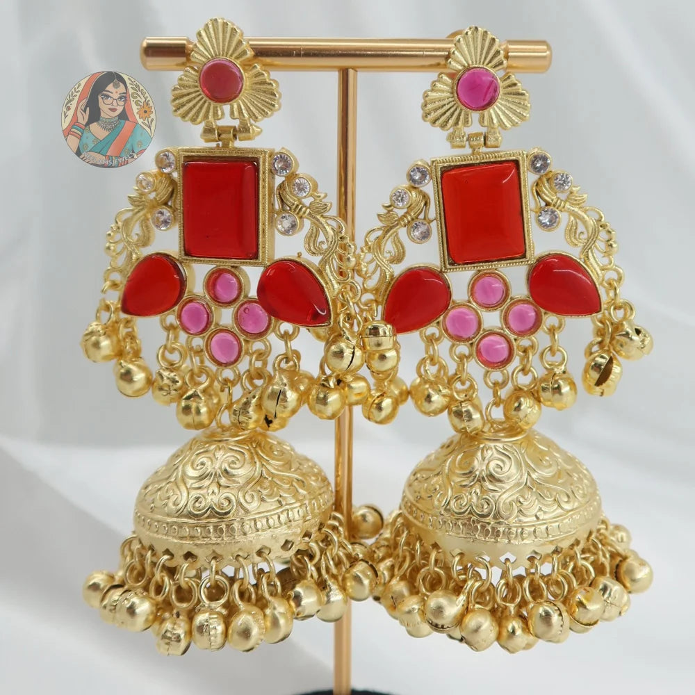 Pari Kashmiri Earrings - Multicolor