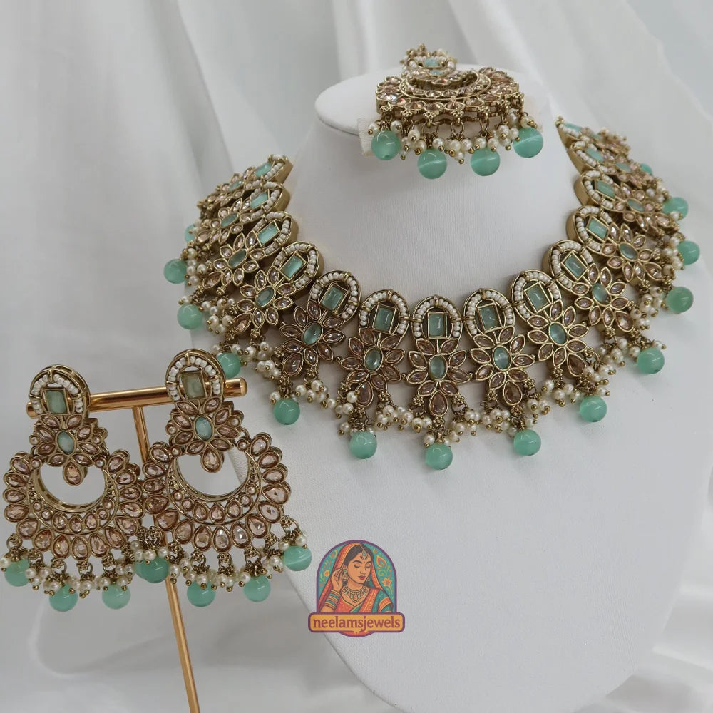 Pari Necklace Set (Baby Blue)