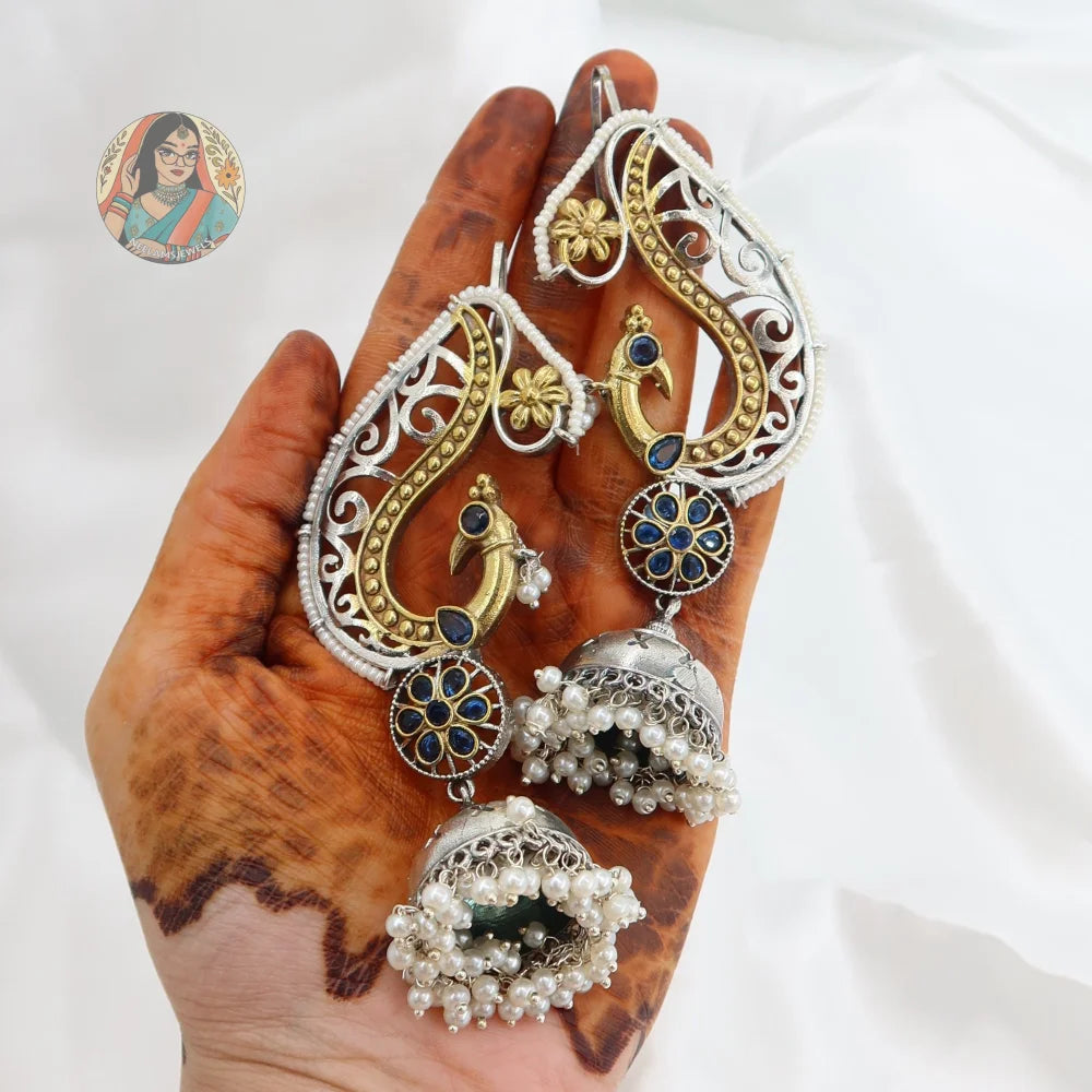 Peacock Earcuff Earrings