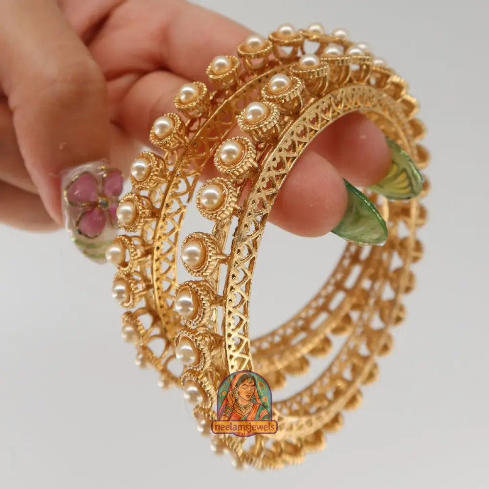 Pearl Circle Bangles