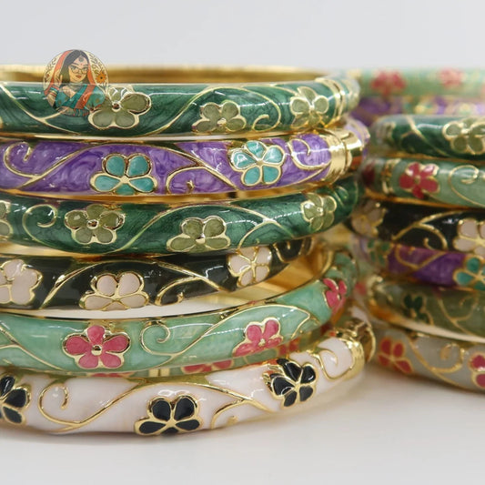 Phoolkari Meenakari Bangle
