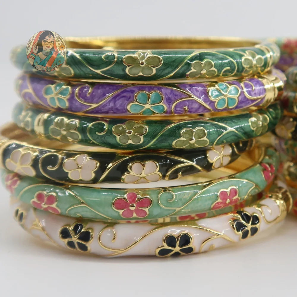 Phoolkari Meenakari Bangle