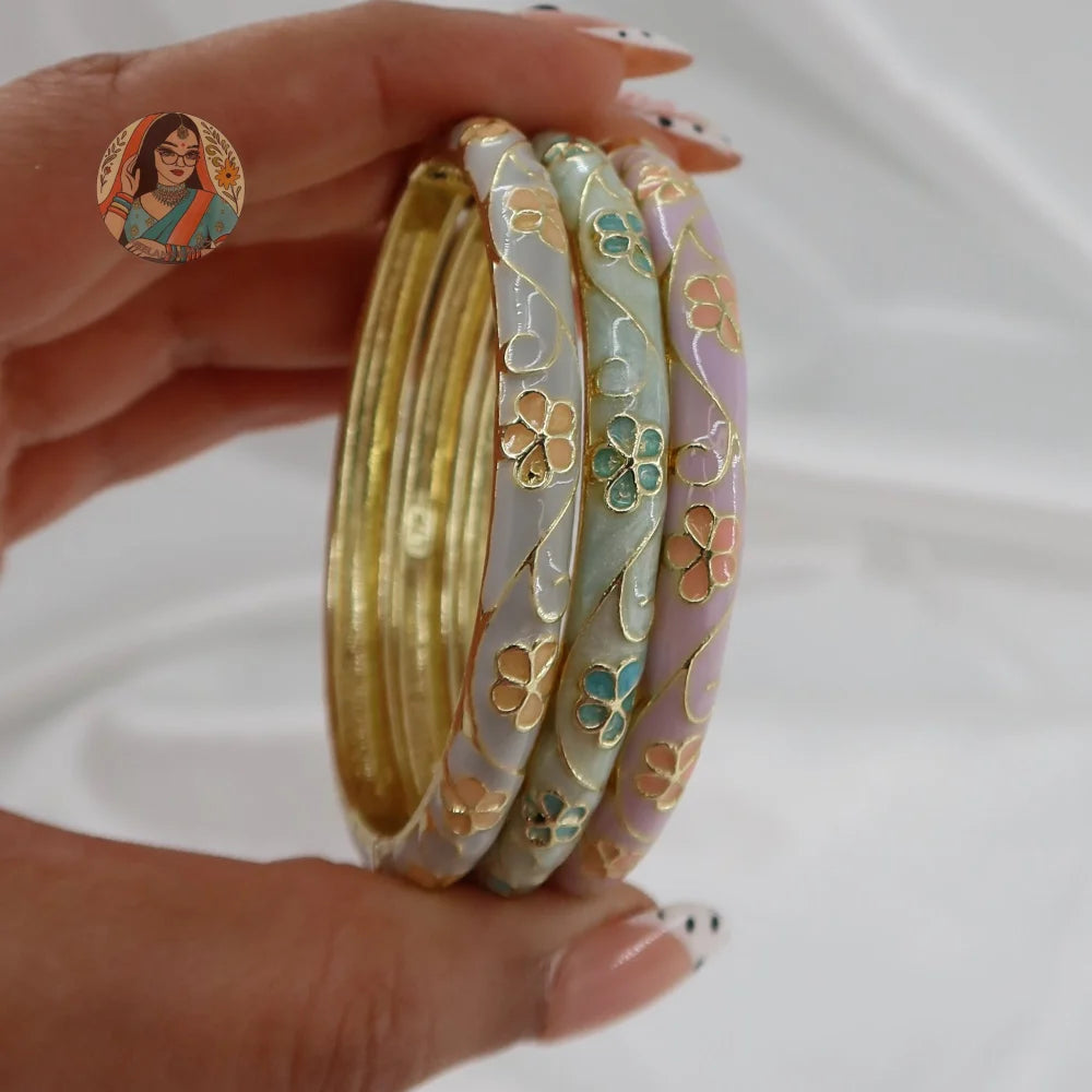 Phoolkari Meenakari Bangle